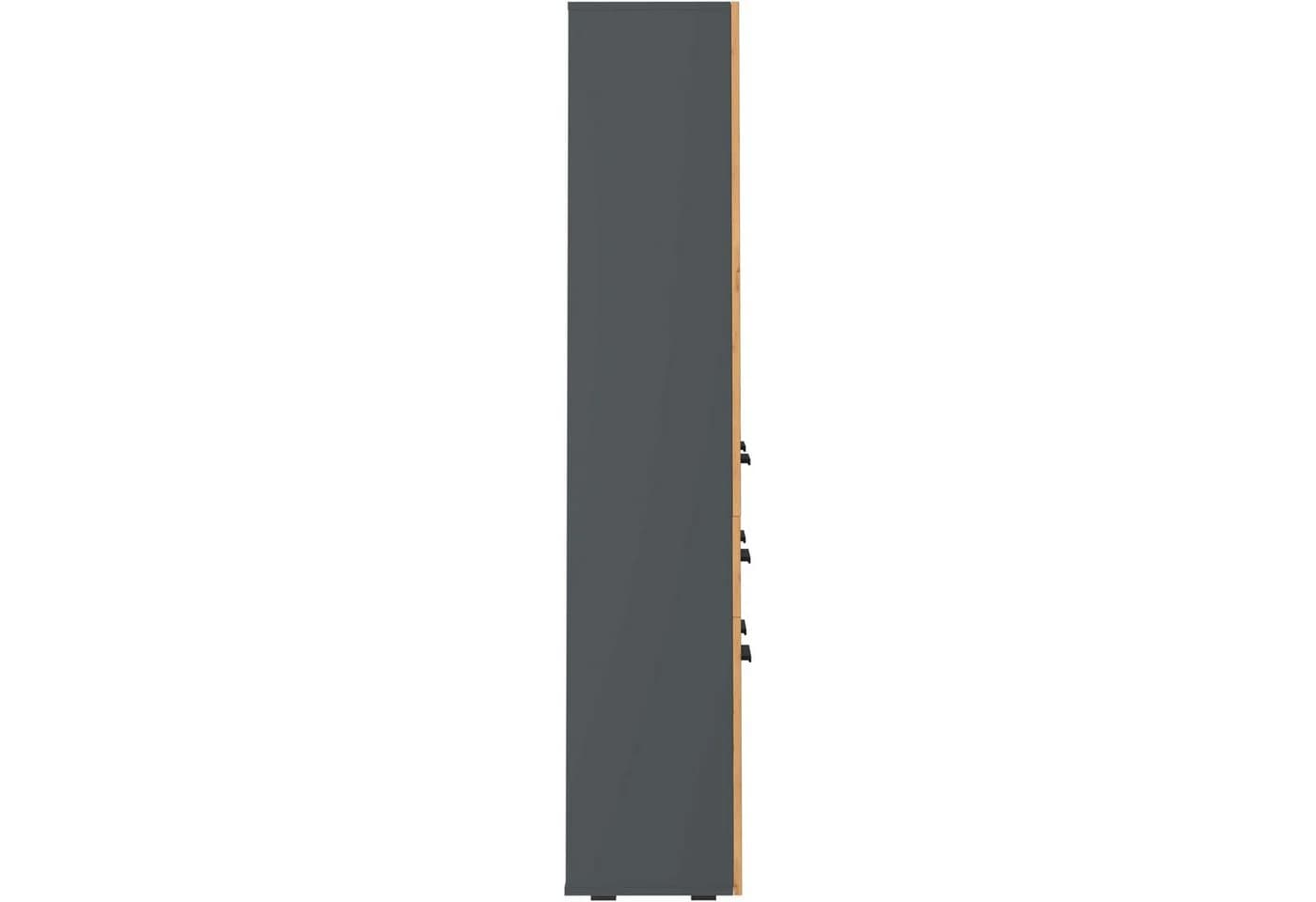 Hochschrank INOSIGN Skara Anthrazit Eichefarben Modern - Bild 5