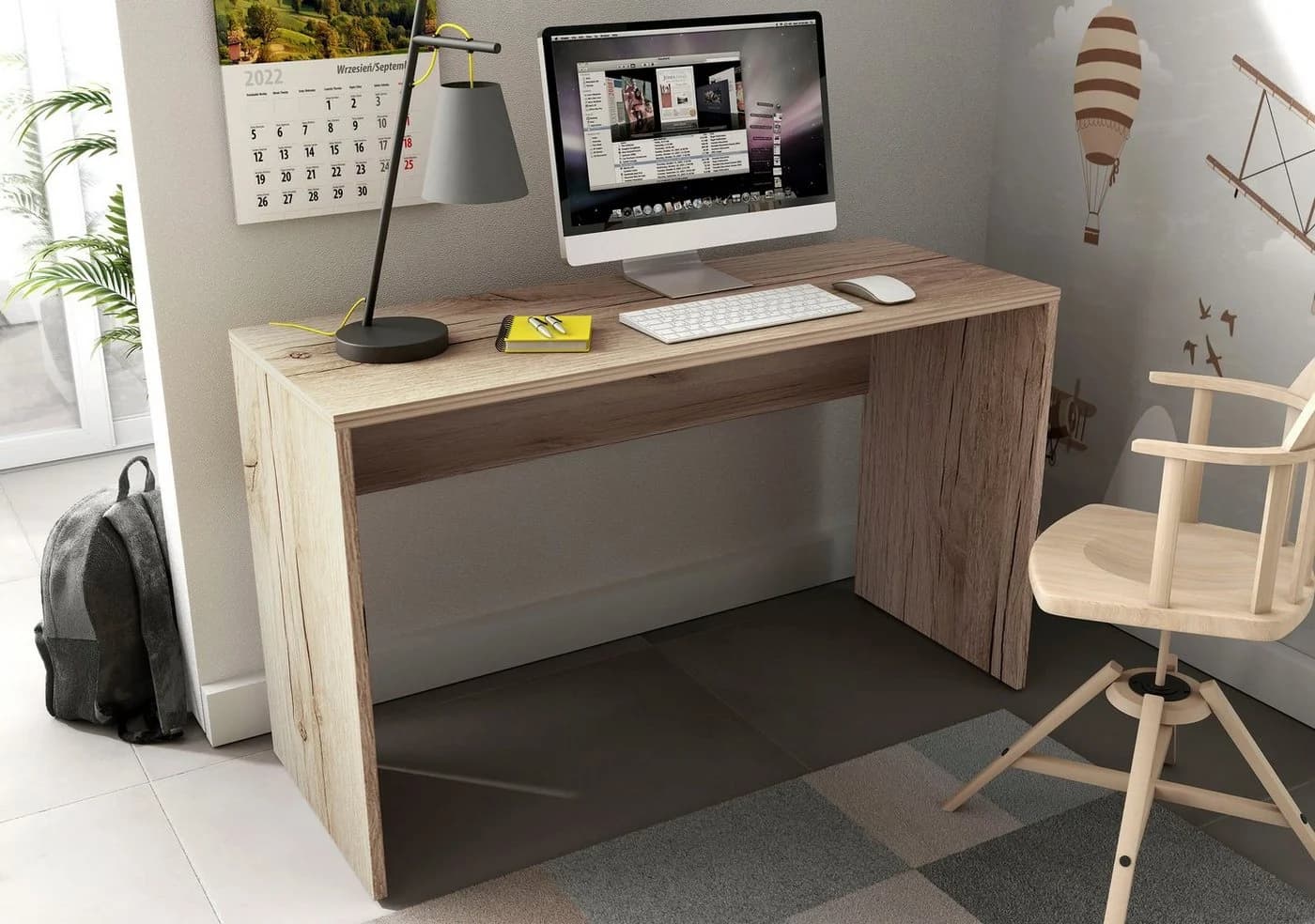 HOME AFFAIRE Schreibtisch AGAPI Eiche Grand Natural Modern - Bild 3