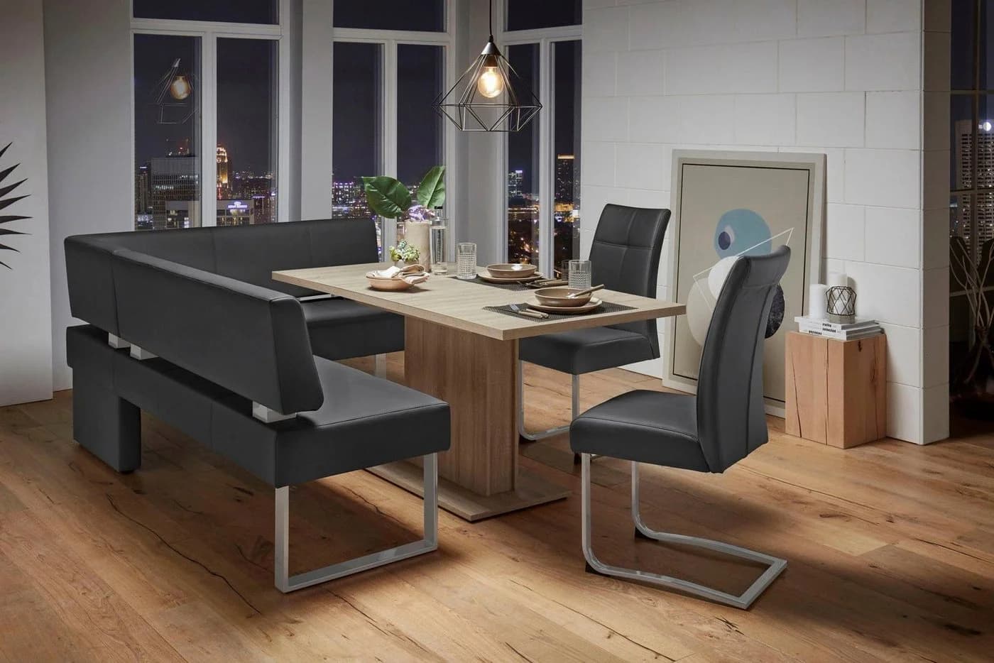 OTTO HOME Eckbank Rab Schwarz Silber FSC-zertifiziert - Bild 2