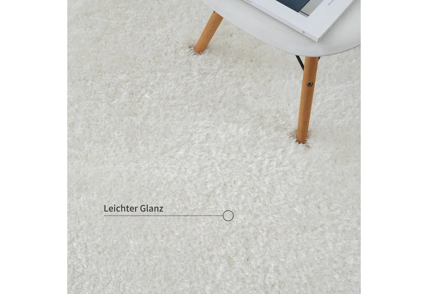 Hochflor-Teppich MY HOME Micro Exclusiv Altweiß 200x300 cm - Bild 5