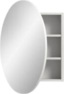 WELLTIME Spiegelschrank Litica Weiß 70cm Rund Bild 2