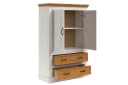 OTTO HOME Wäscheschrank Selma Weiß Massivholz 2 Türen 2 Schubladen Bild 4