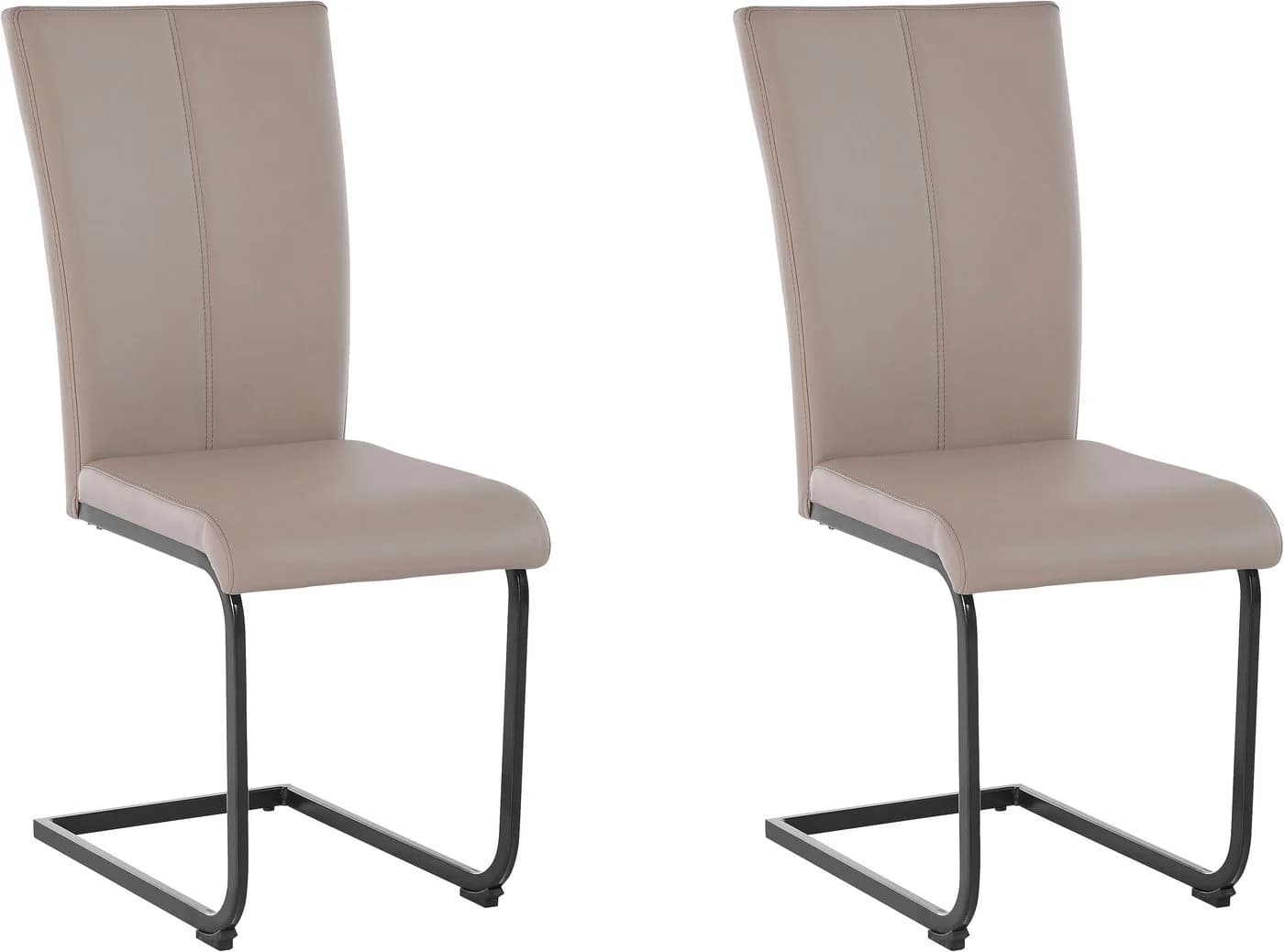 OTTO HOME Freischwinger Oliver Beige Schwarz Kunstleder - Bild 2