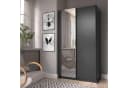 Home Affaire Kleiderschrank Hildreth Grau Schwarz mit Spiegel Bild 2