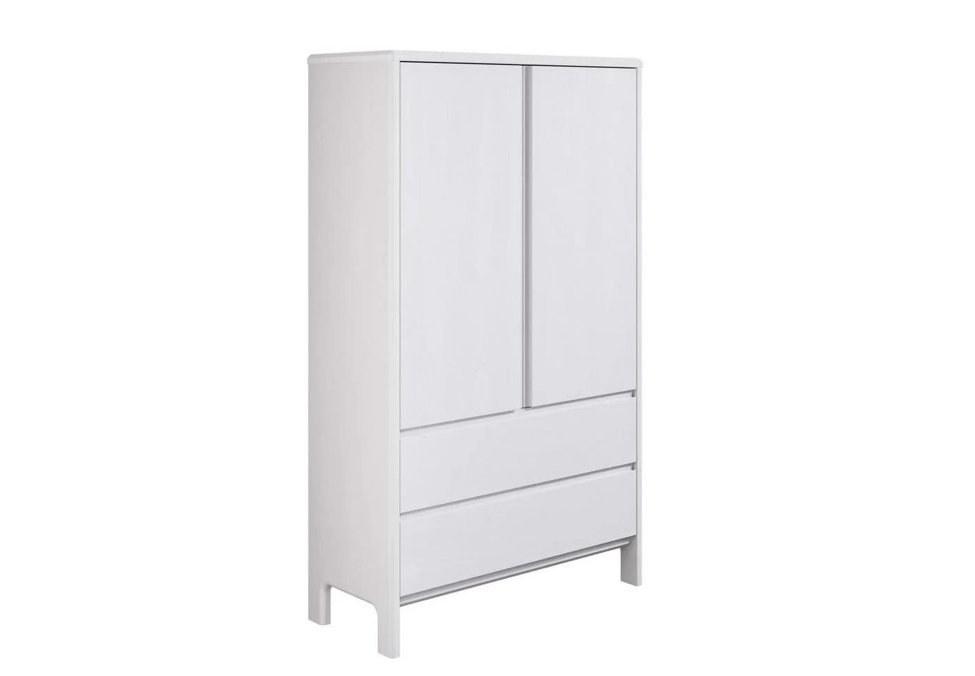 OTTO HOME Wäscheschrank Luven Weiß Massivholz Kiefer - Bild 2