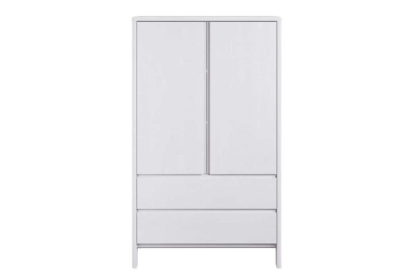 OTTO HOME Wäscheschrank Luven Weiß Massivholz Kiefer - Bild 3