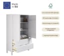 OTTO HOME Wäscheschrank Luven Weiß Massivholz Kiefer Bild 5