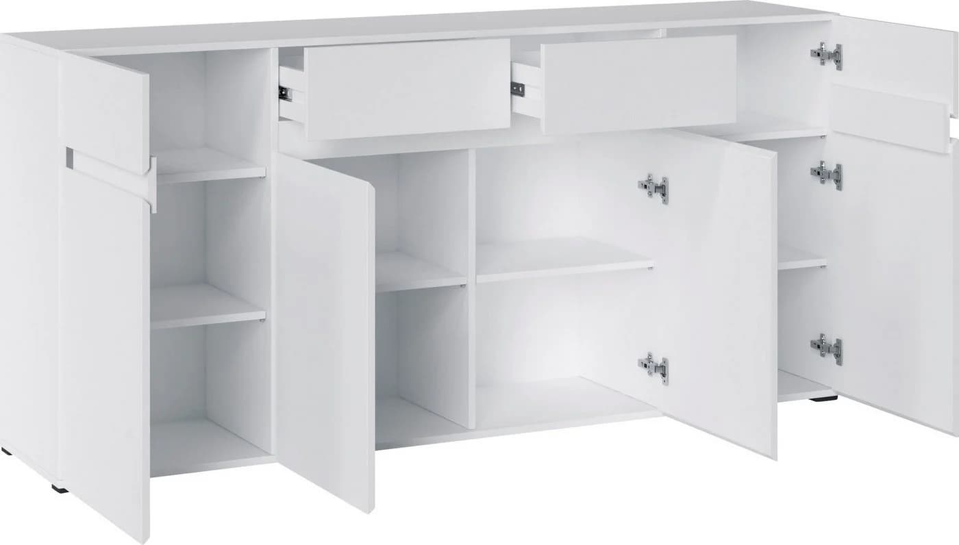 HOME AFFAIRE Sideboard Rimini Weiß Matt 180cm - Bild 3