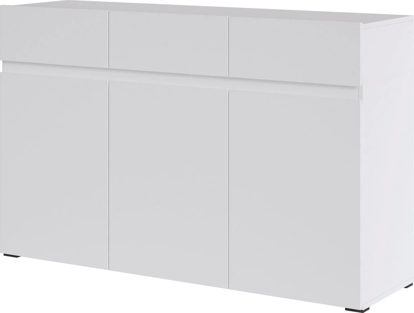 HOME AFFAIRE Sideboard Rimini Weiß Matt Grifflos