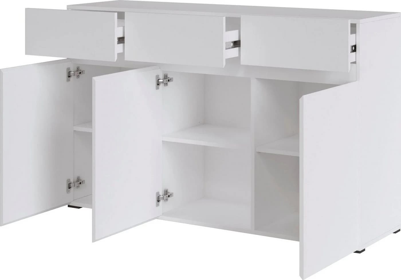 HOME AFFAIRE Sideboard Rimini Weiß Matt Grifflos - Bild 4
