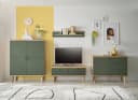 Home affaire Lowboard MAVAS Schwarz Metallgriffe Skandi-Stil Bild 2