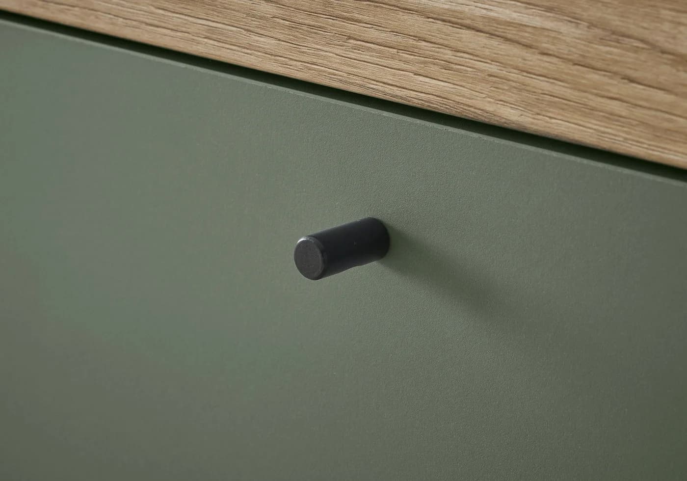 Home affaire Lowboard MAVAS Schwarz Metallgriffe Skandi-Stil - Bild 5