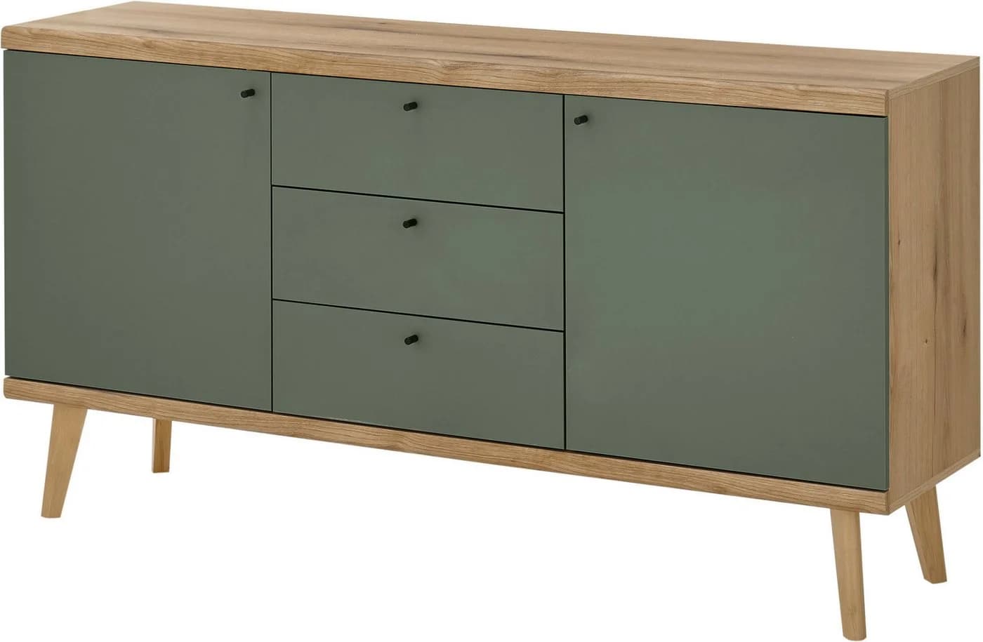 Home Affaire Sideboard MAVAS Grün Braun Holzwerkstoff - Bild 2