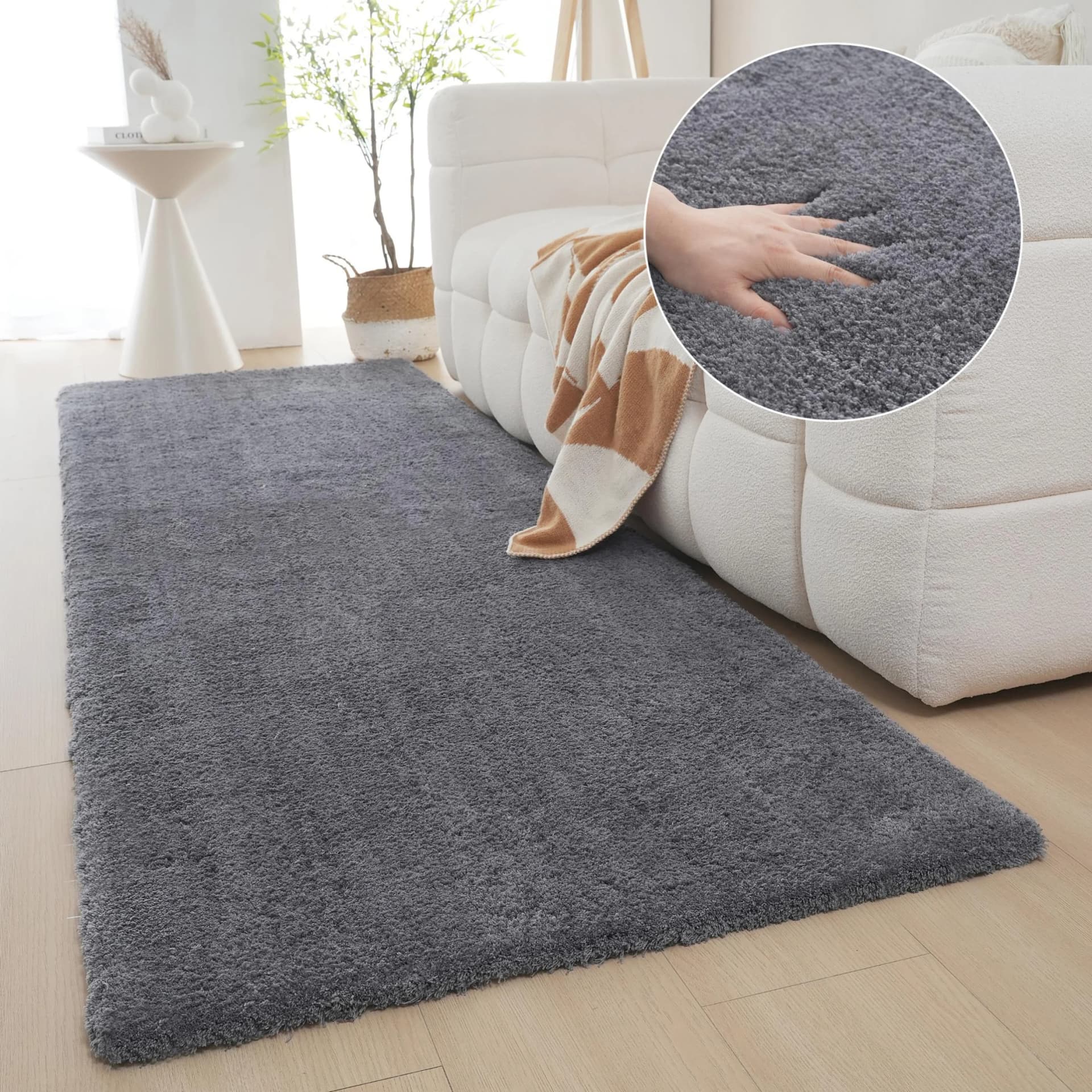 OTTO HOME Hochflor-Läufer Magong grau Microfaser