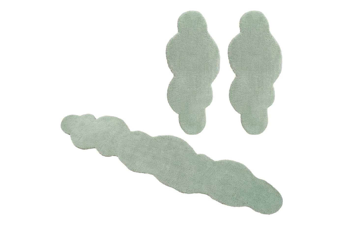 OTTO HOME Bettumrandung Magong Pastellgrün Hochflor Uni - Bild 2