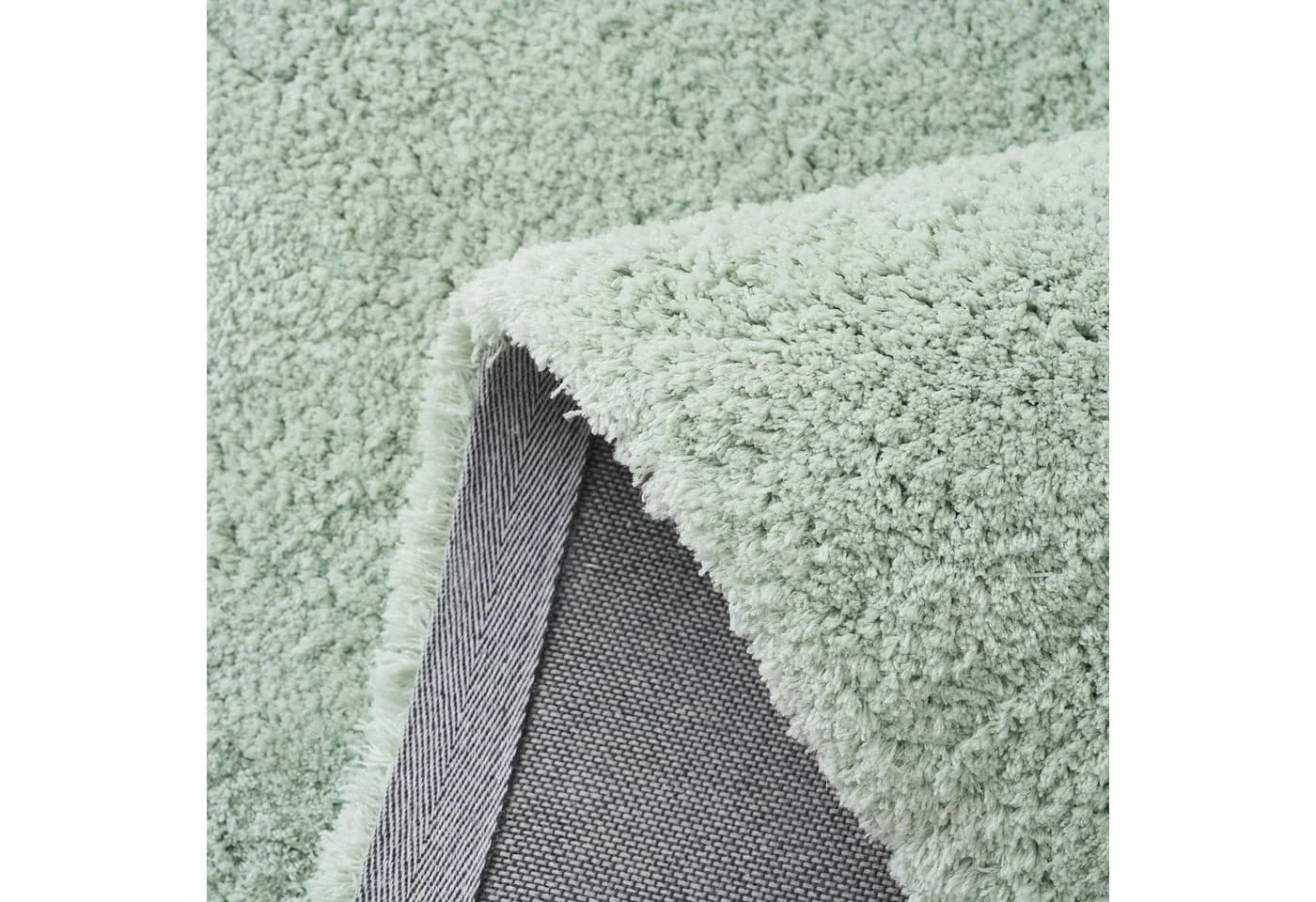 Hochflor-Teppich MY HOME Microfaser Teppich Magong Pastellgrün - Bild 5