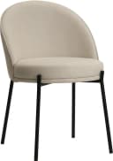 LEGER HOME Esszimmerstuhl Isalie Beige Polyester Metallgestell Bild 3