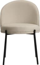 LEGER HOME Esszimmerstuhl Isalie Beige Polyester Metallgestell Bild 4