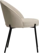 LEGER HOME Esszimmerstuhl Isalie Beige Polyester Metallgestell Bild 5