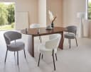 LeGer Home Esstisch Melinda Oval Braun Eschenholz Bild 1
