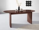 LeGer Home Esstisch Melinda Oval Braun Eschenholz Bild 2