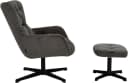 HOME AFFAIRE VERGAS Drehsessel mit Hocker Set Grau Bild 4