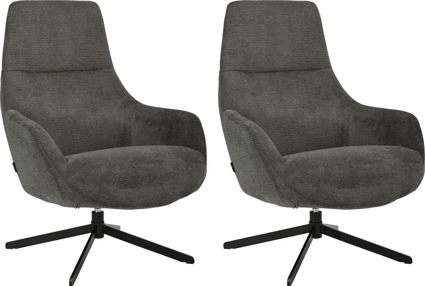 OTTO HOME CLARINDA Drehsessel Moderner Ohrensessel Anthrazit - Bild 2