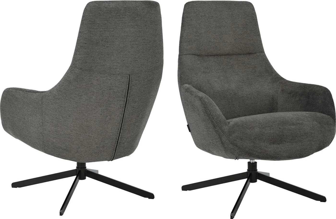 OTTO HOME CLARINDA Drehsessel Moderner Ohrensessel Anthrazit - Bild 4