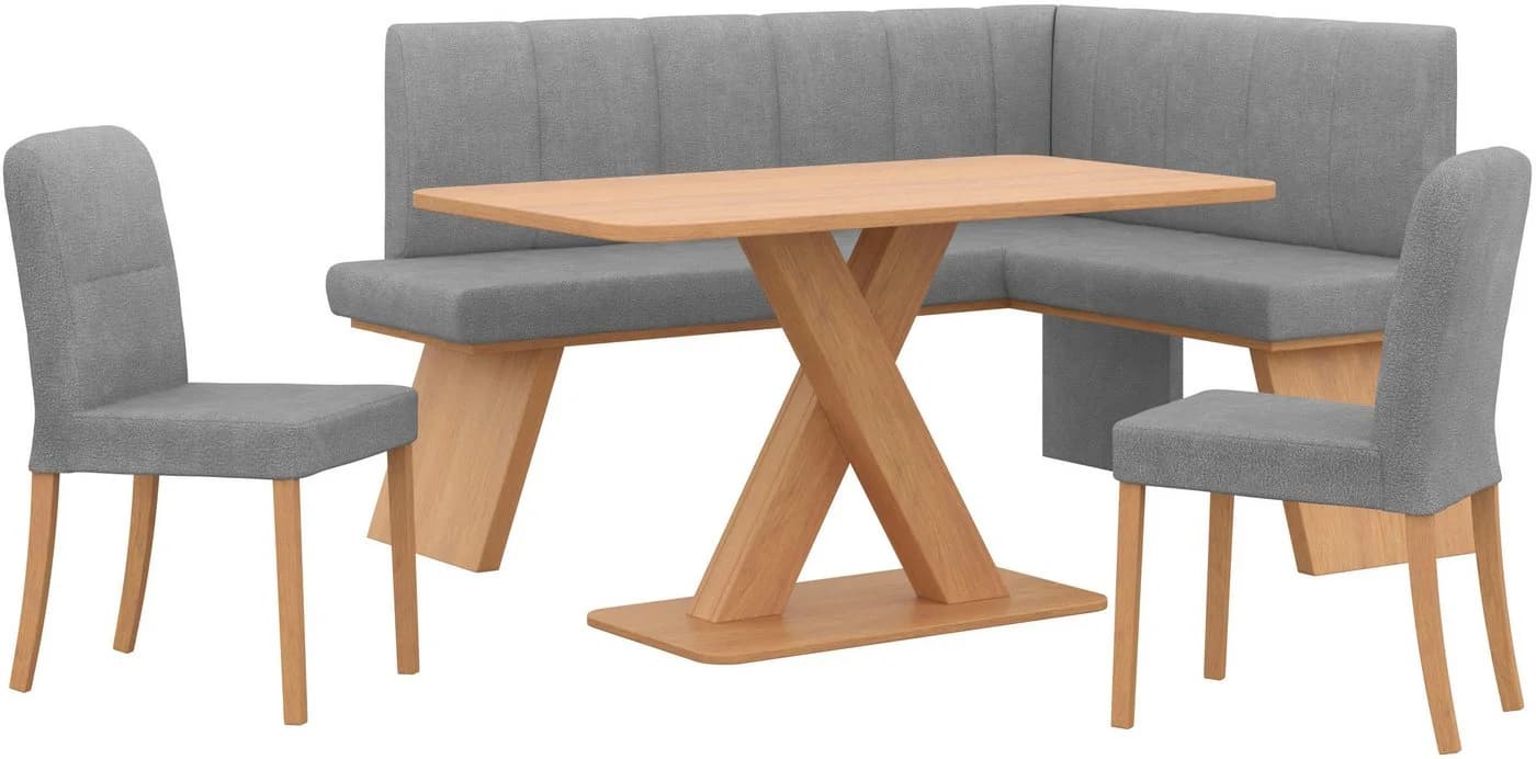 OTTO HOME Eckbankgruppe Nina Grau 4-tlg. mit Tisch - Bild 2