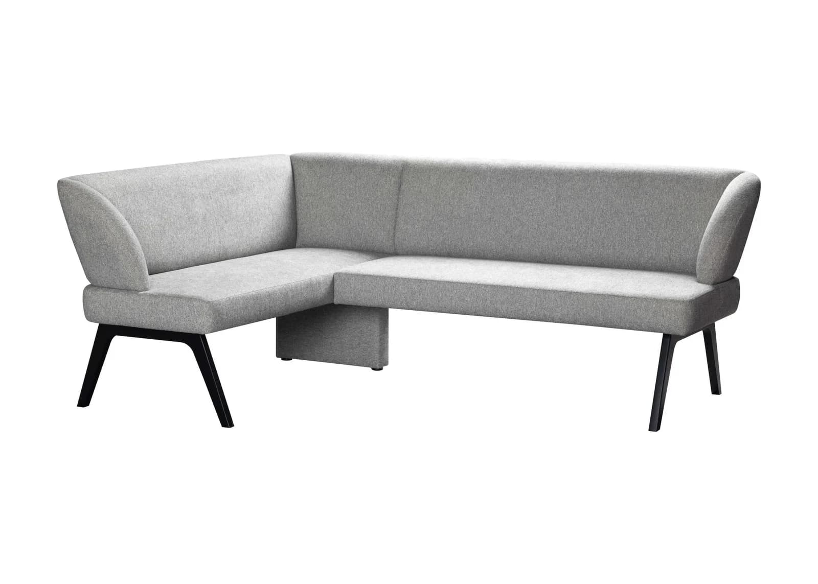OTTO HOME Eckbank Aretha Grau Schwarz 5-Sitzer Polsterbank