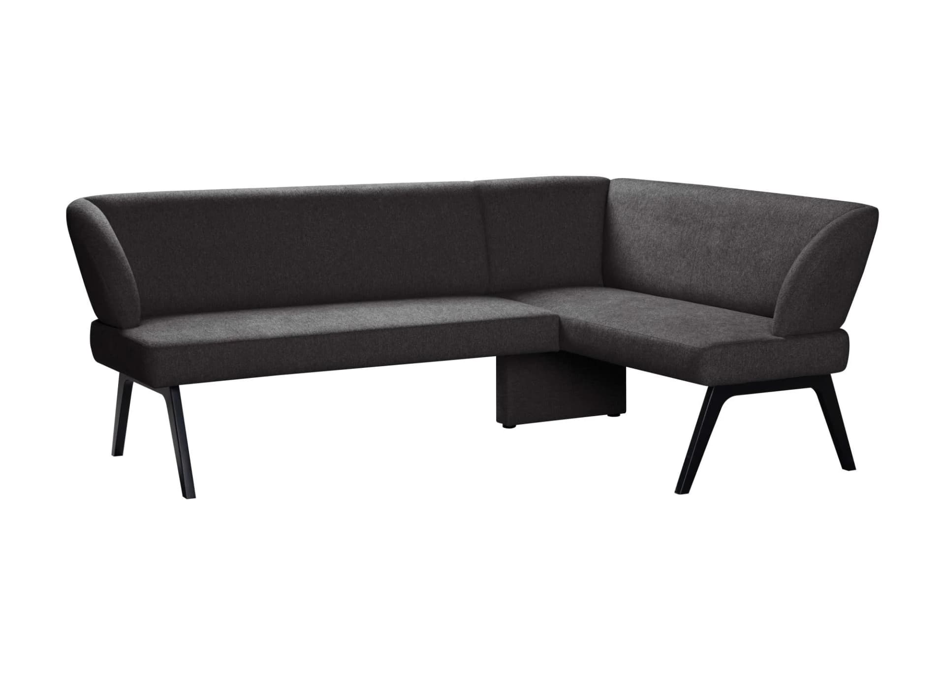 OTTO HOME Eckbank Aretha Schwarz Gepolstert 5-Sitzer