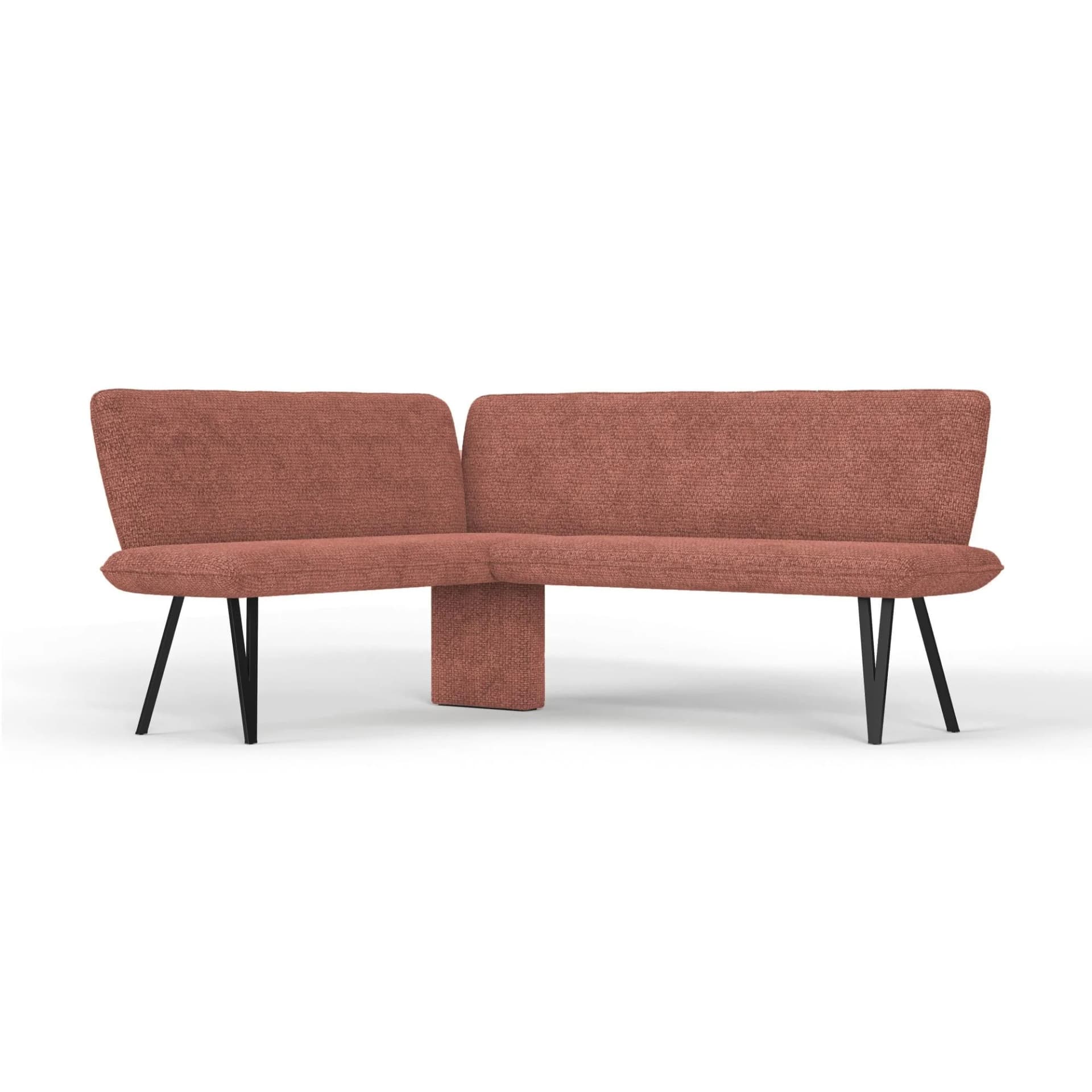 OTTO HOME Eckbank Mily Braun/Schwarz Polsterbank für 5 Personen