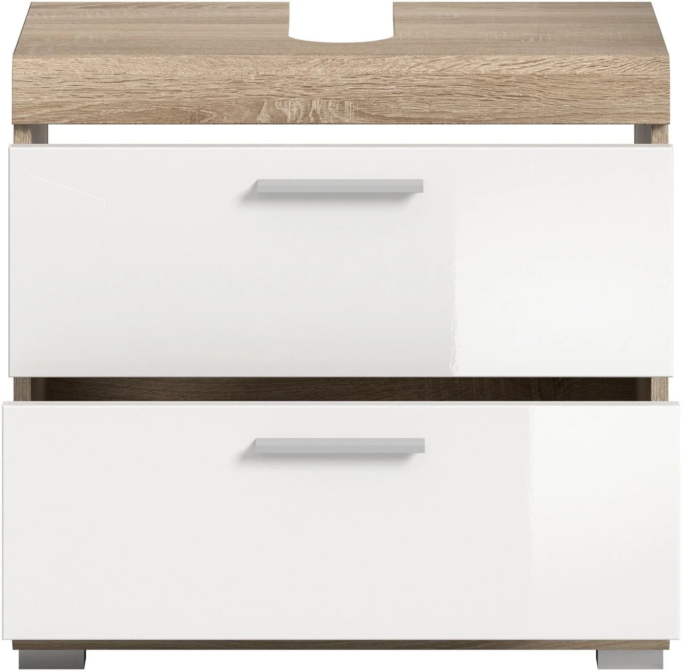 welltime Waschbeckenunterschrank SIENA 60cm 2 Tür 2 Fächer MDF-Front - Bild 5