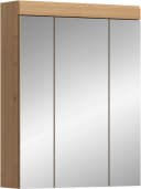 WELLTIME Badezimmerspiegelschrank SIENA 3 Spiegeltüren Beige Braun Bild 2