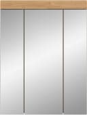 WELLTIME Badezimmerspiegelschrank SIENA 3 Spiegeltüren Beige Braun Bild 4