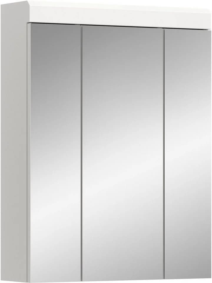 WELLTIME Badezimmerspiegelschrank SIENA Weiß 3 Spiegeltüren - Bild 2