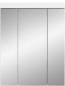 WELLTIME Badezimmerspiegelschrank SIENA Weiß 3 Spiegeltüren Bild 4
