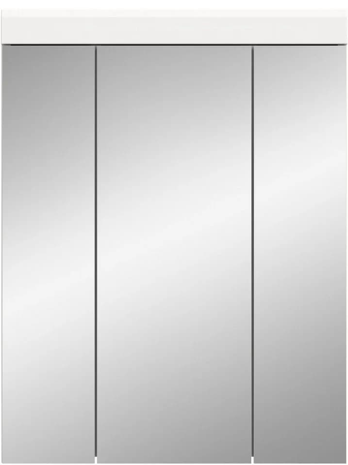 WELLTIME Badezimmerspiegelschrank SIENA Weiß 3 Spiegeltüren - Bild 4