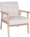 Home Affaire Loungesessel MENONRI mit Massivholz-Armlehnen Creme Bild 2