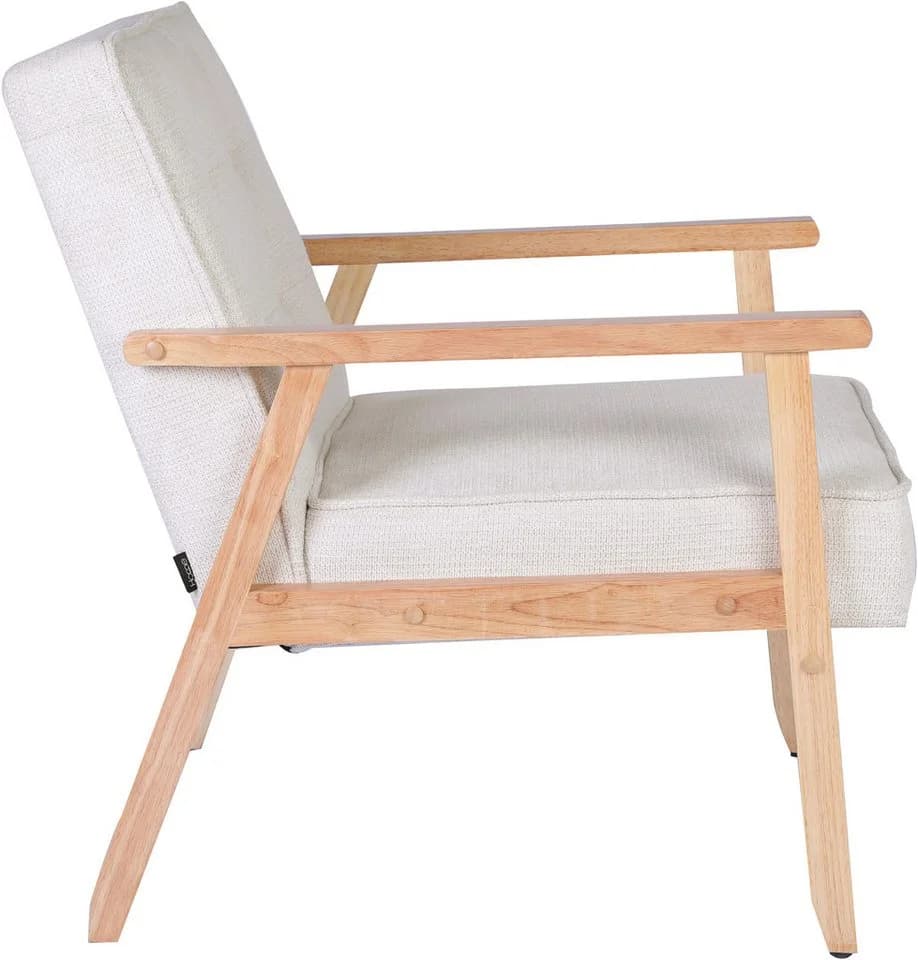 Home Affaire Loungesessel MENONRI mit Massivholz-Armlehnen Creme - Bild 5