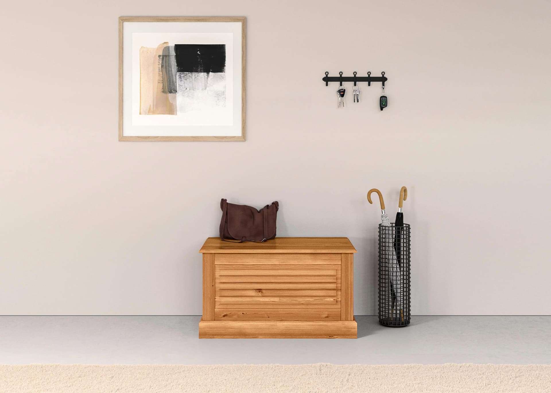 Home Affaire Sitztruhe Liotta Massivholz Kiefer Natur