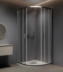 WELLTIME Runddusche New Trento Grau Chrom 195cm Höhe Bild 1