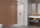 WELLTIME Runddusche New Trento Grau Chrom 195cm Höhe Bild 3