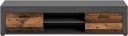 HOME AFFAIRE Lowboard Aosta Grau 160cm 2 Klappen 2 Fächer TV-Board Bild 3