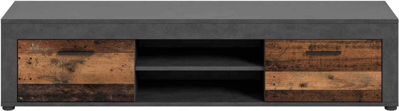 HOME AFFAIRE Lowboard Aosta Grau 160cm 2 Klappen 2 Fächer TV-Board - Bild 3