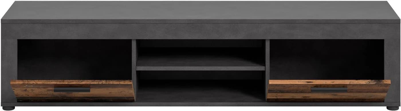 HOME AFFAIRE Lowboard Aosta Grau 160cm 2 Klappen 2 Fächer TV-Board - Bild 4