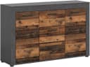 HOME AFFAIRE Sideboard Aosta Grau mit Schubkästen Bild 2