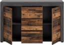 HOME AFFAIRE Sideboard Aosta Grau mit Schubkästen Bild 5