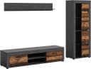 HOME AFFAIRE Wohnwand Aosta 3-teilig Grau Bild 1