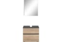 HOME AFFAIRE Wisla Badmöbel-Set Anthrazit/Eiche 60cm Bild 3